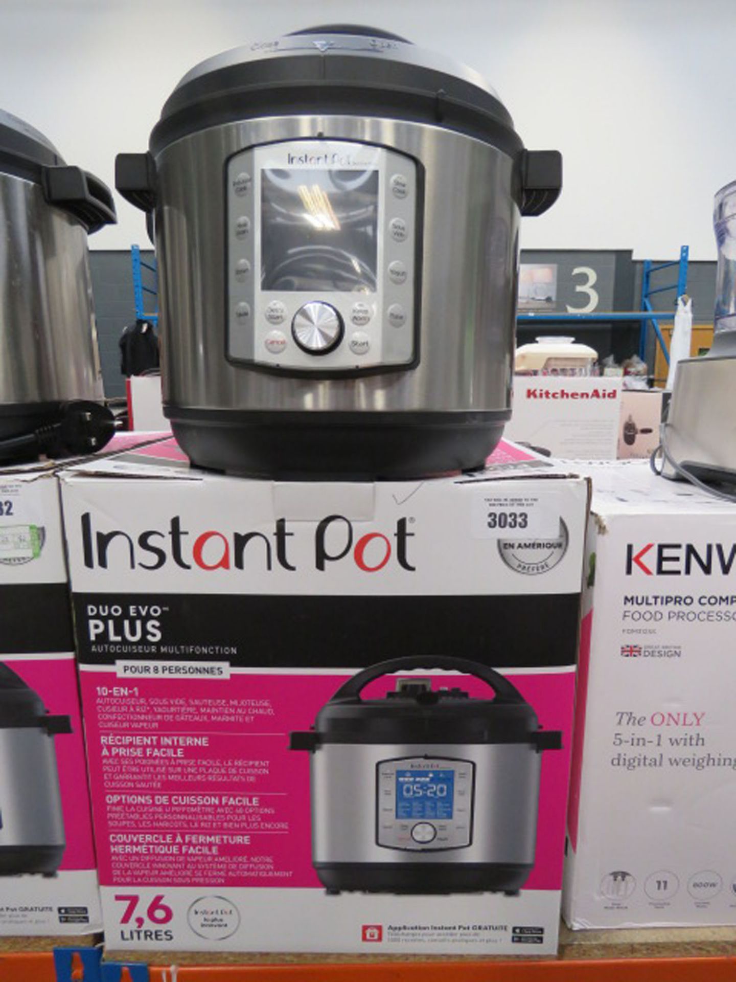 Instant Pot Duo Evo Plus pressure cooker with box