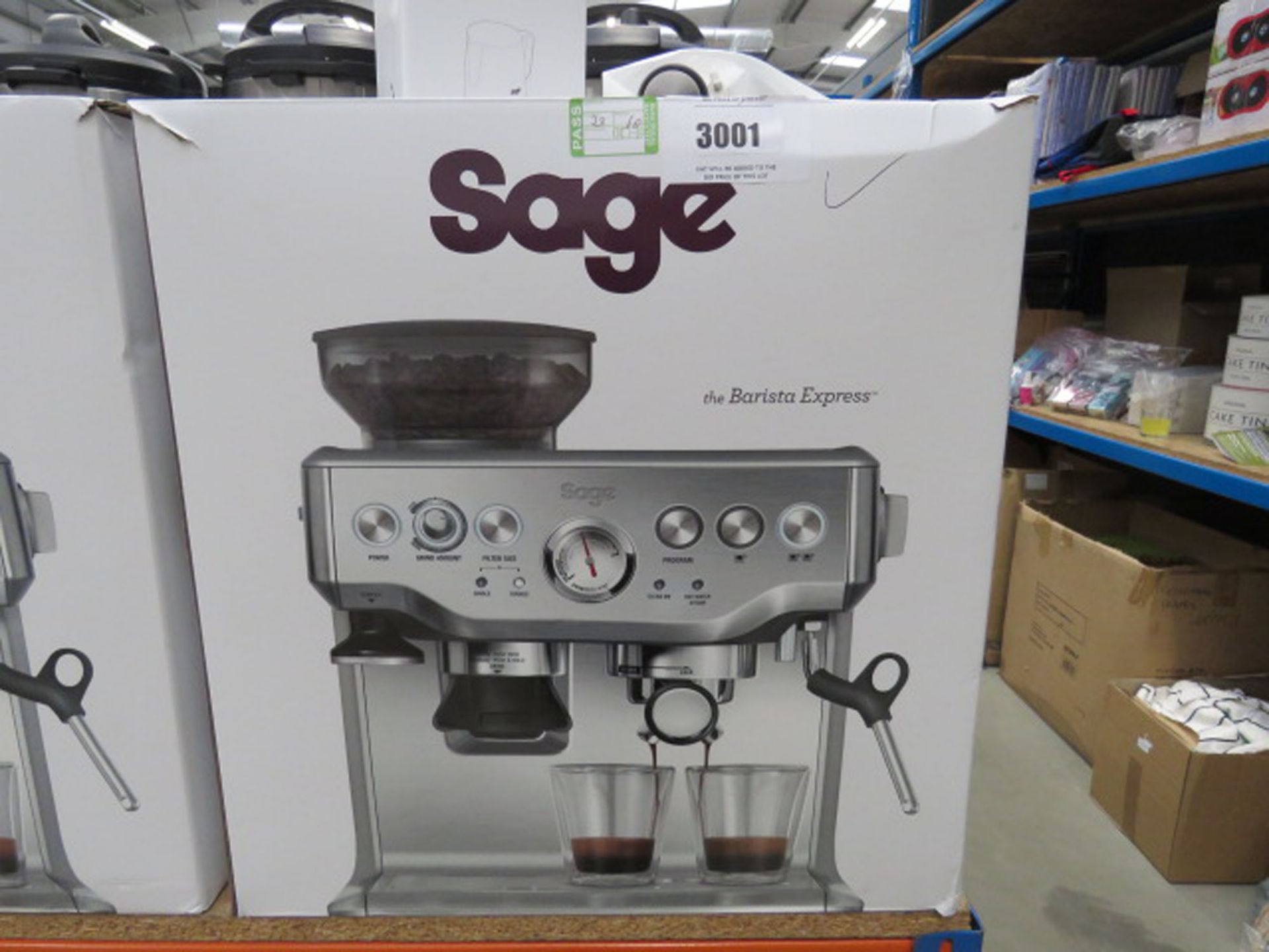 Sage Barista coffee machine with box