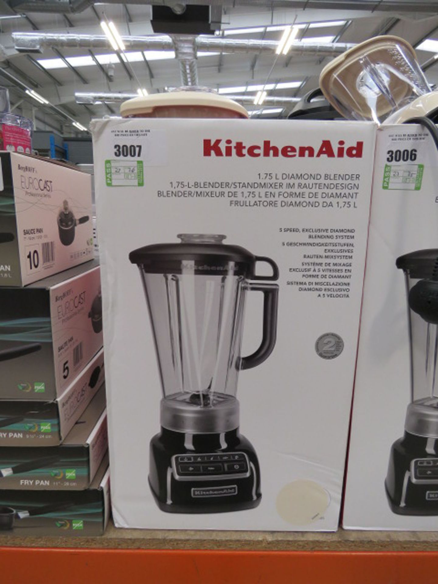 (36) Kitchenaid 1.75L diamond blender with box