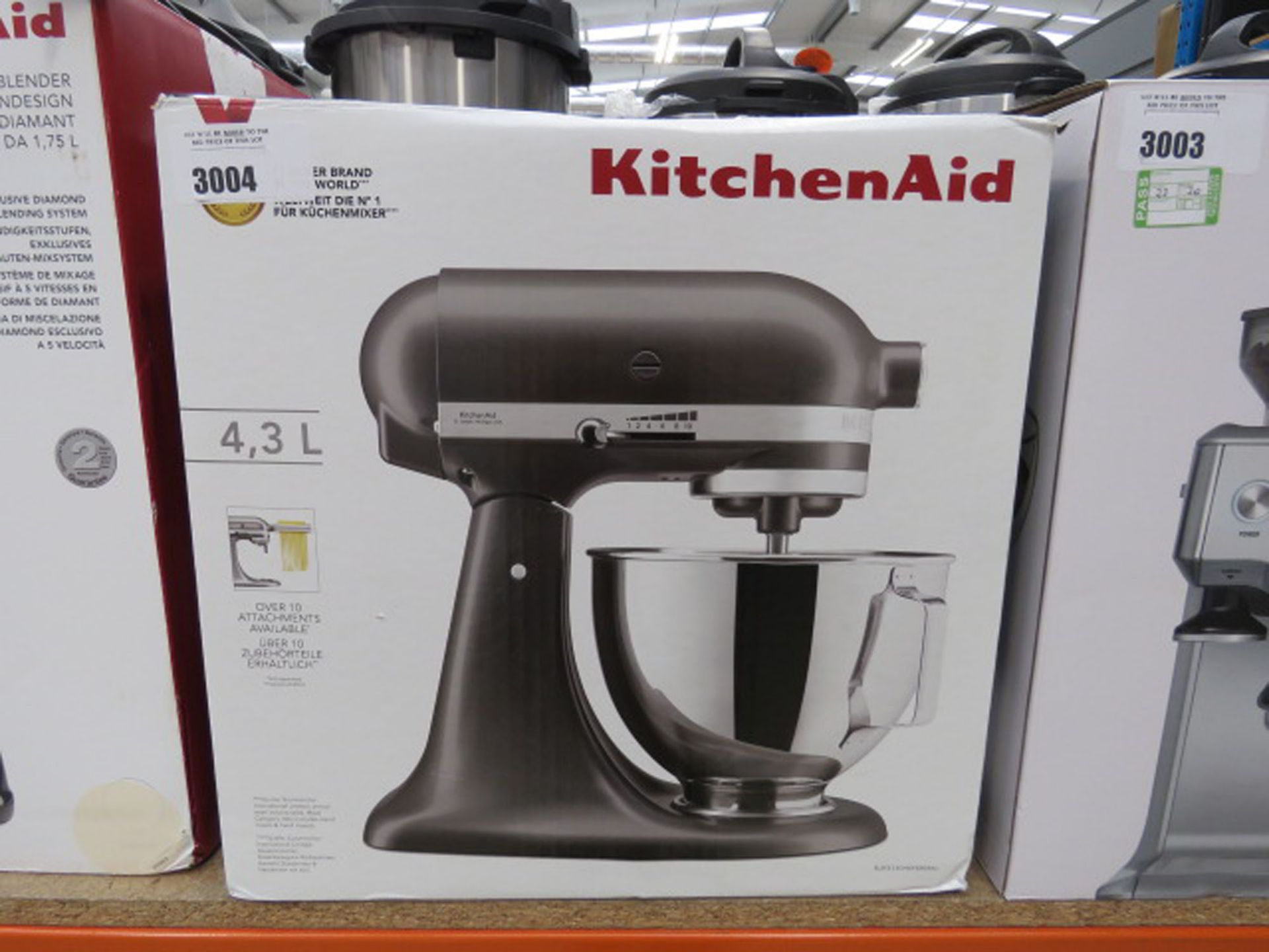 Kitchenaid 4.3L standing mixer with box