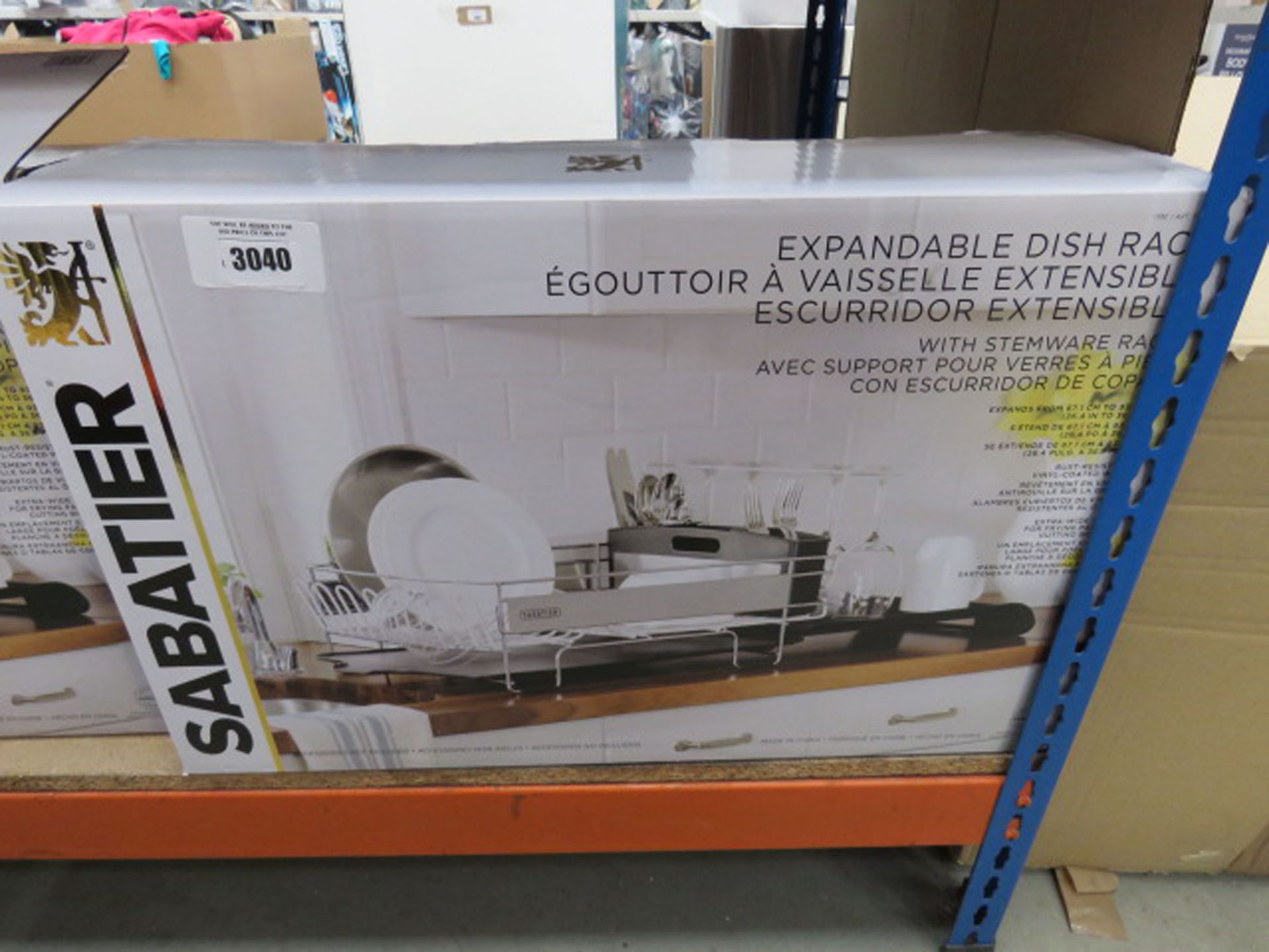 3042 Sabatier expandable dishrack with box