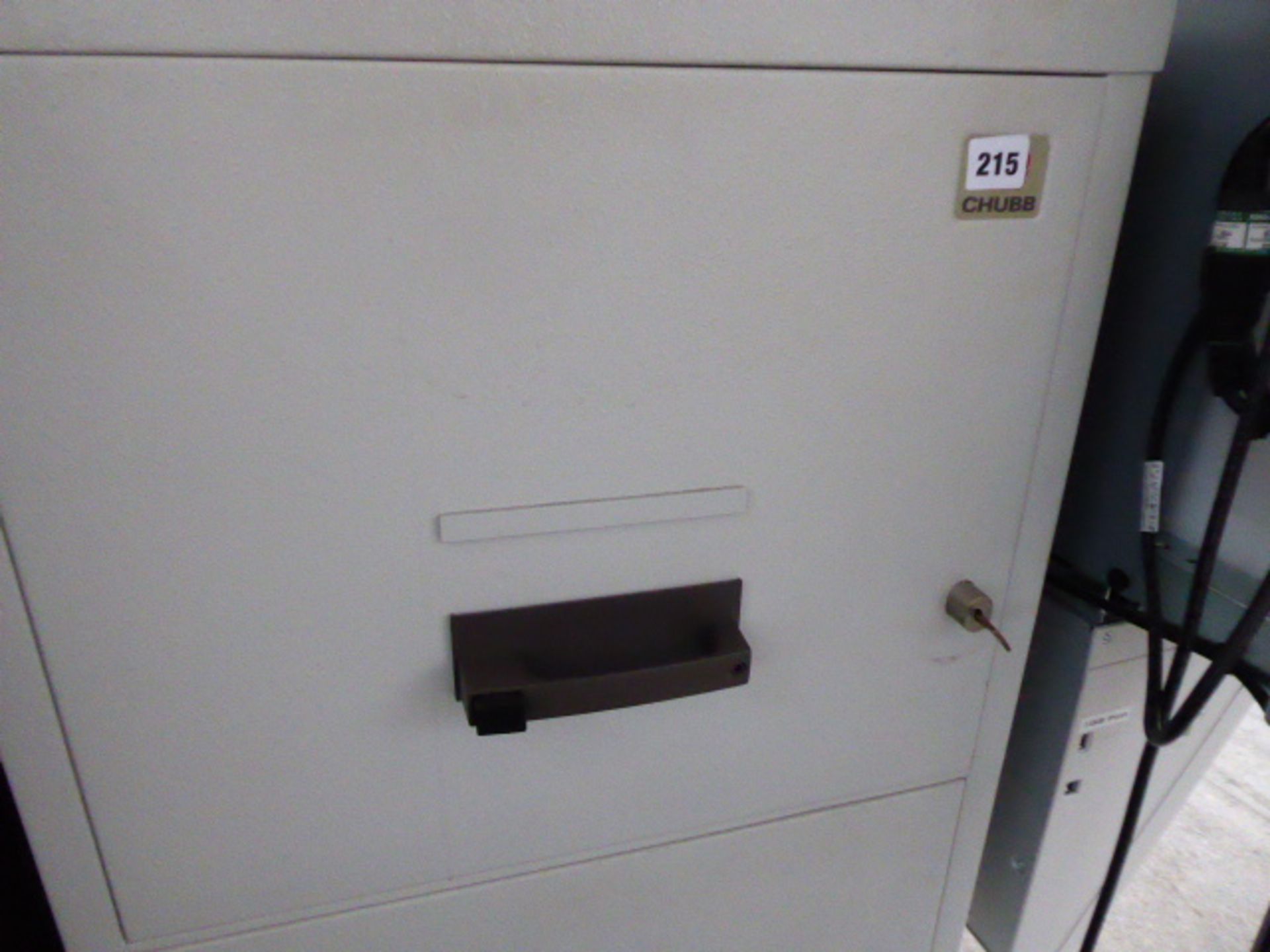 (1) 54cm Chubb two drawer fire safe with wall plate - Image 2 of 3