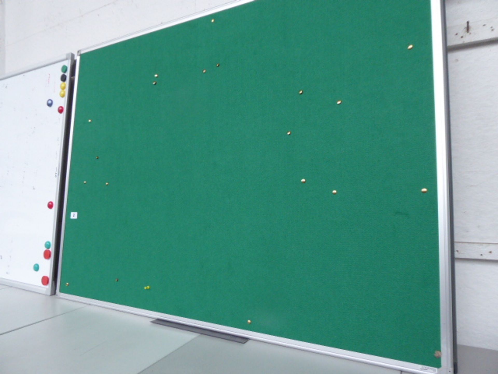 Selection of large and medium size white boards and pin boards