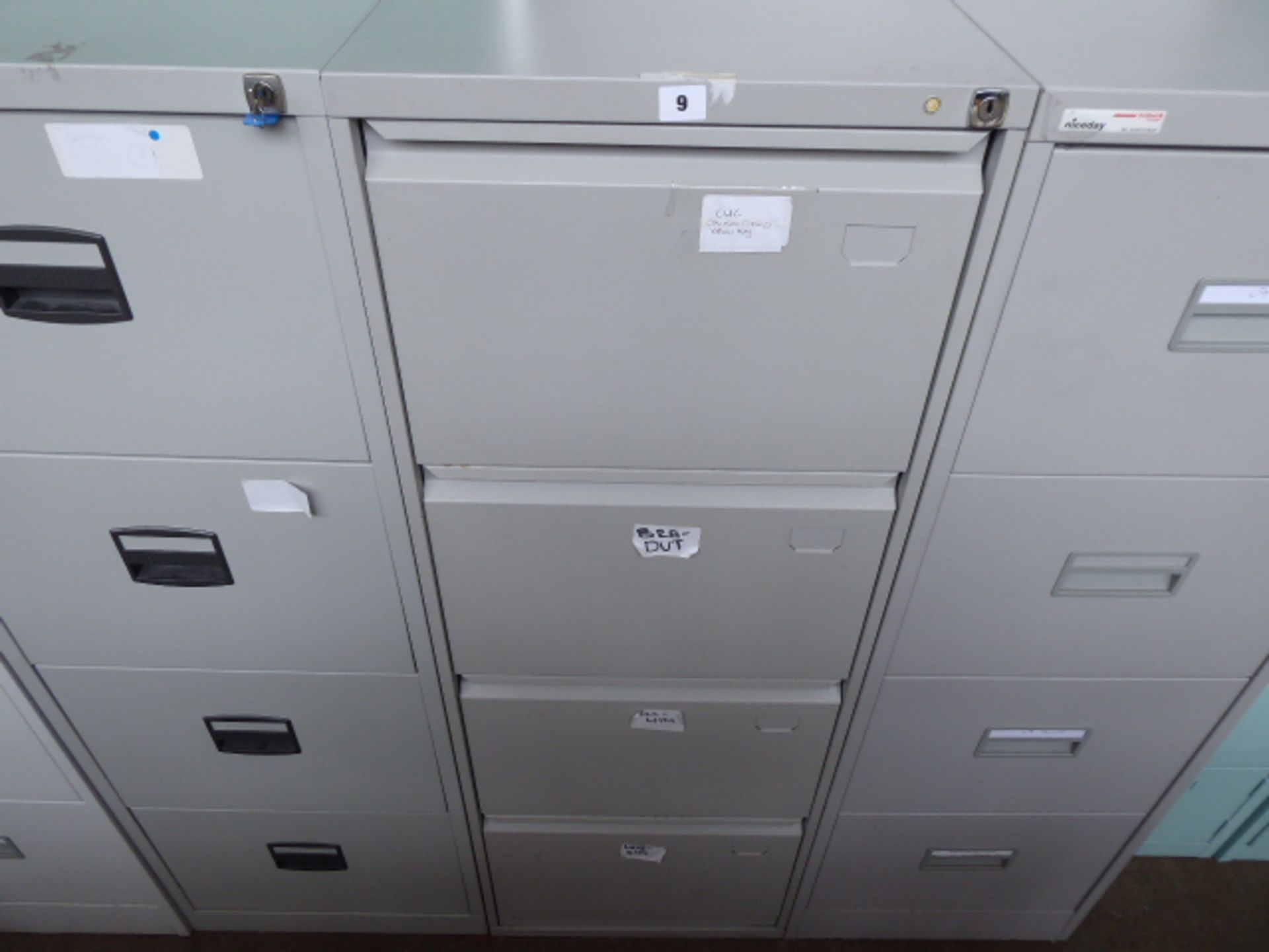 47cm grey 4 drawer filing cabinet