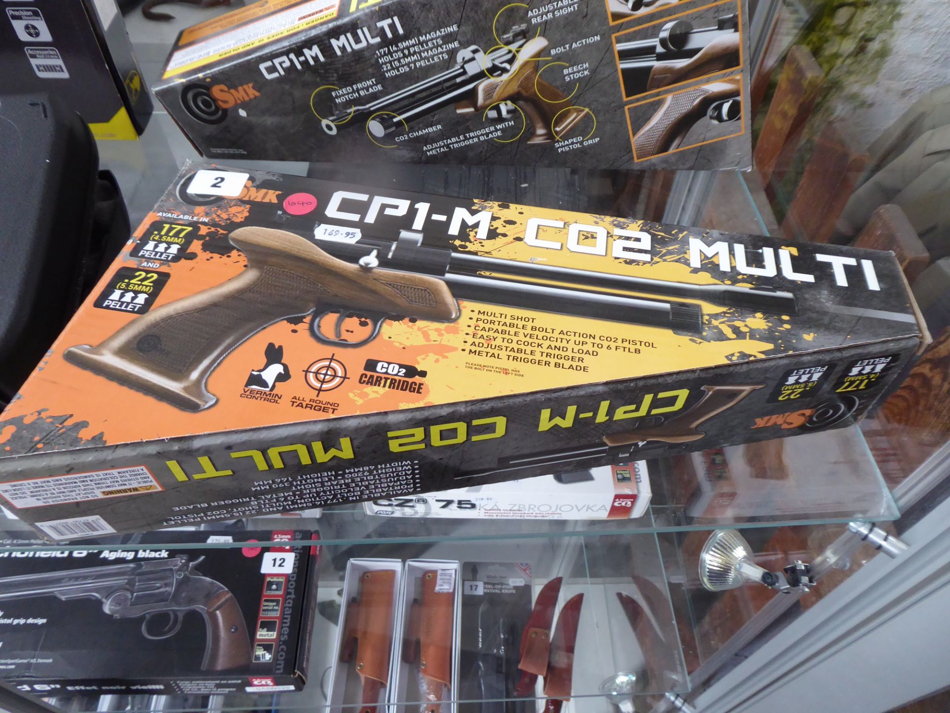 Boxed CP1-M C02 Multi .177 pellet air pistol