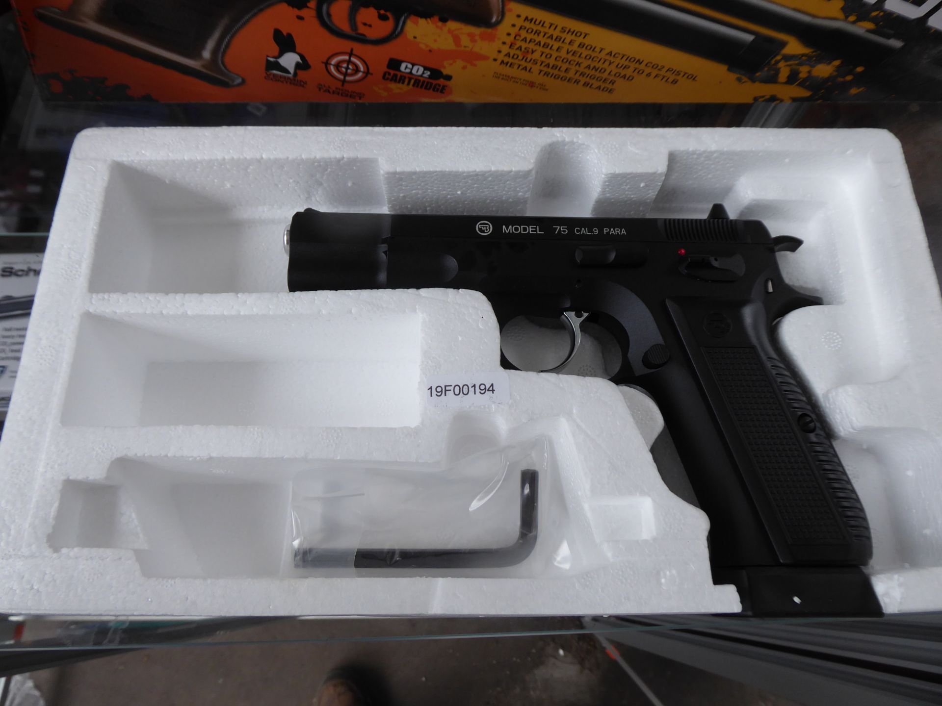 Boxed CZ 75 C02 .177 metal BB air pistol - Image 2 of 2