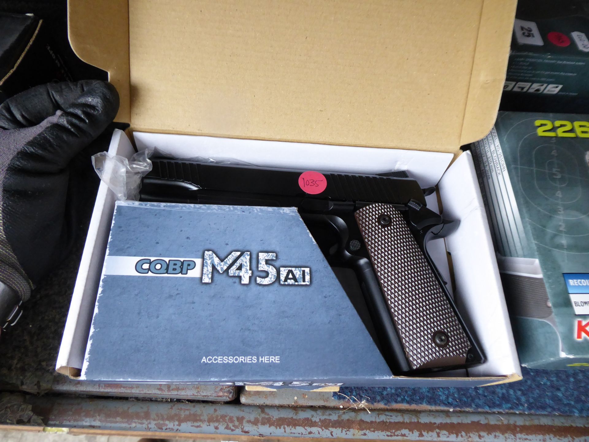 Boxed CQBP M45 6mm BB airsoft pistol *This Lot is offered for the purposes of historical re- - Image 2 of 2