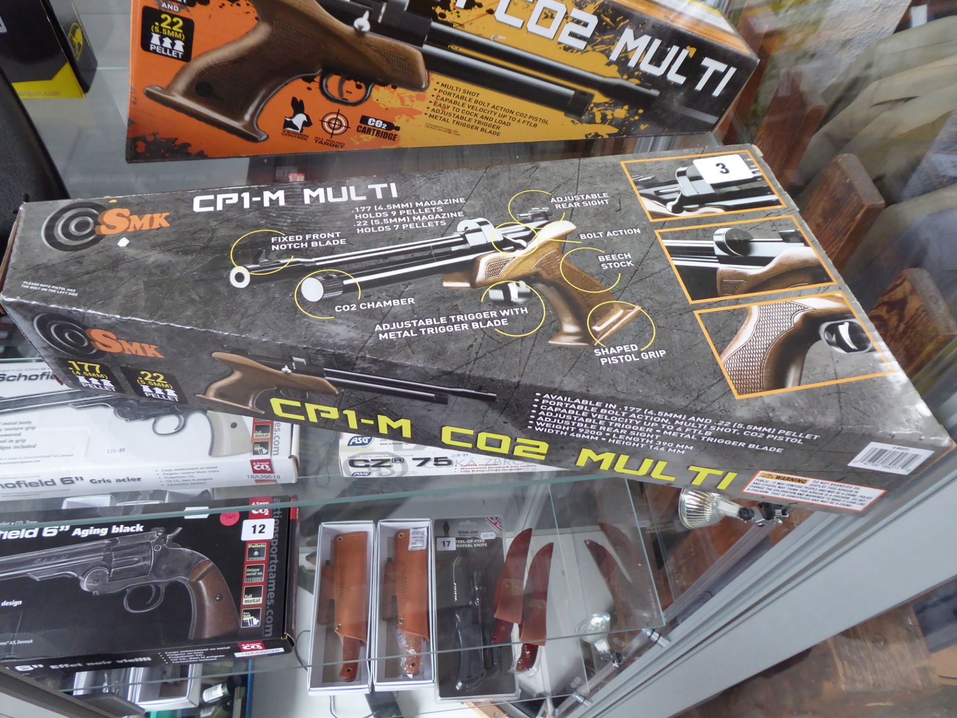 Boxed CP1-M C02 Multi .177 pellet air pistol