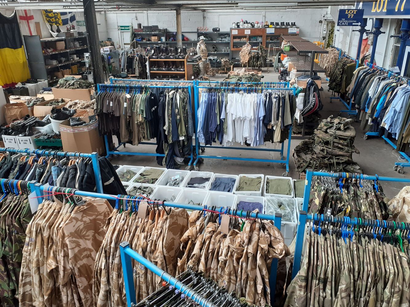 Army Surplus Stock including Air Rifles & Pistols and Shop Fittings