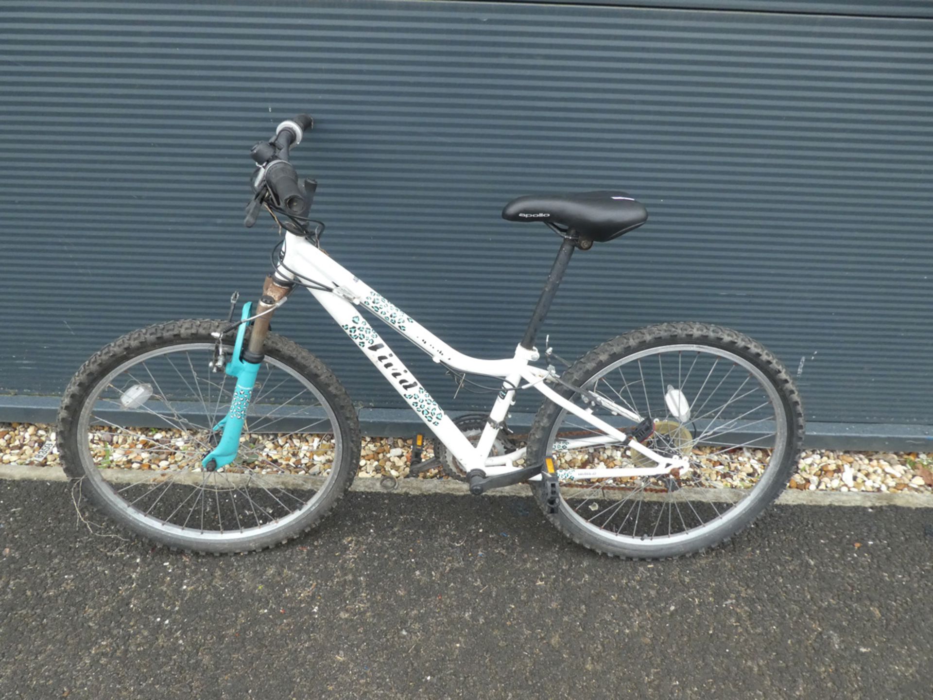 Childs BMX bike in white and leopard print