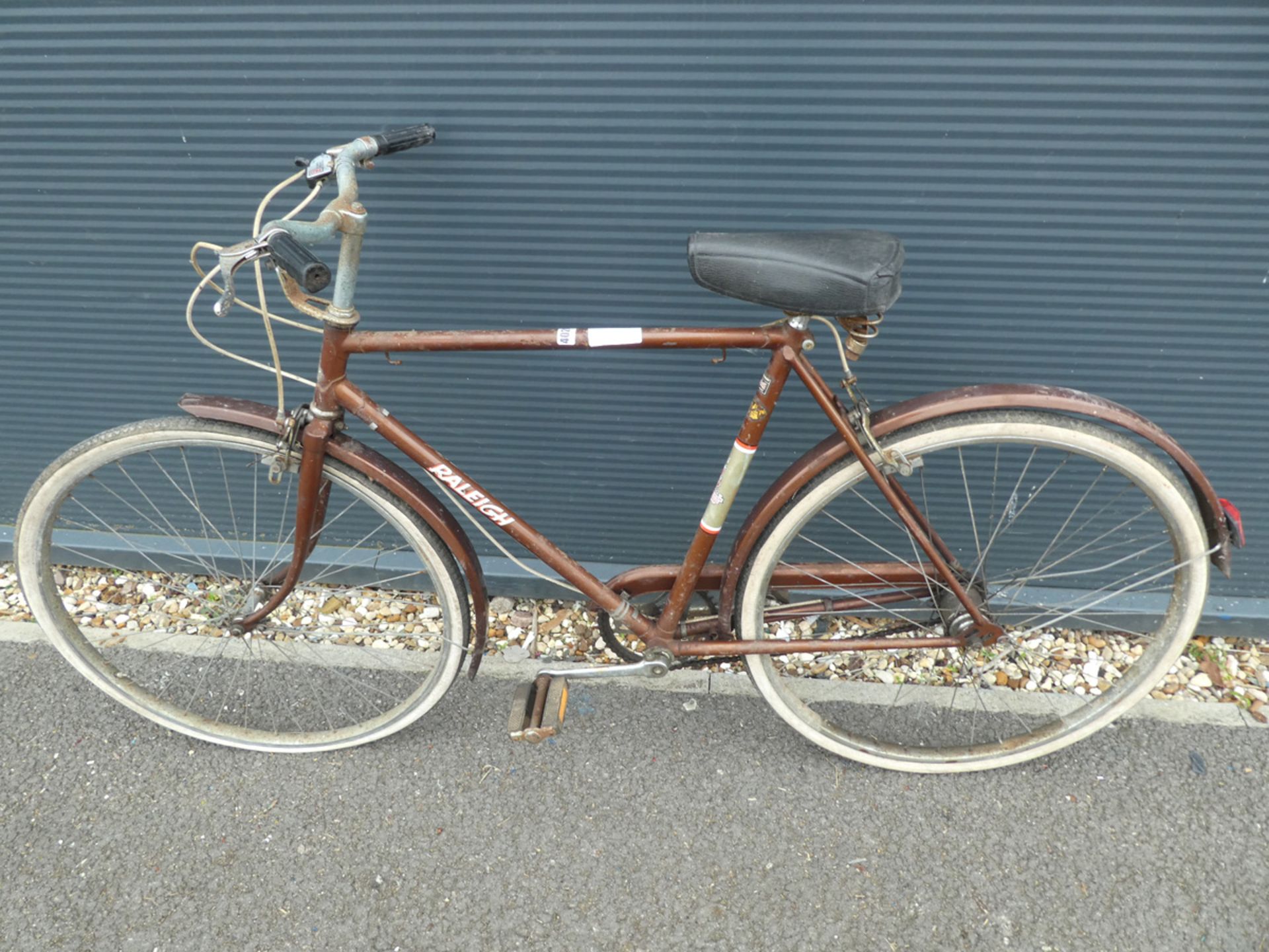 Raleigh bike in brown