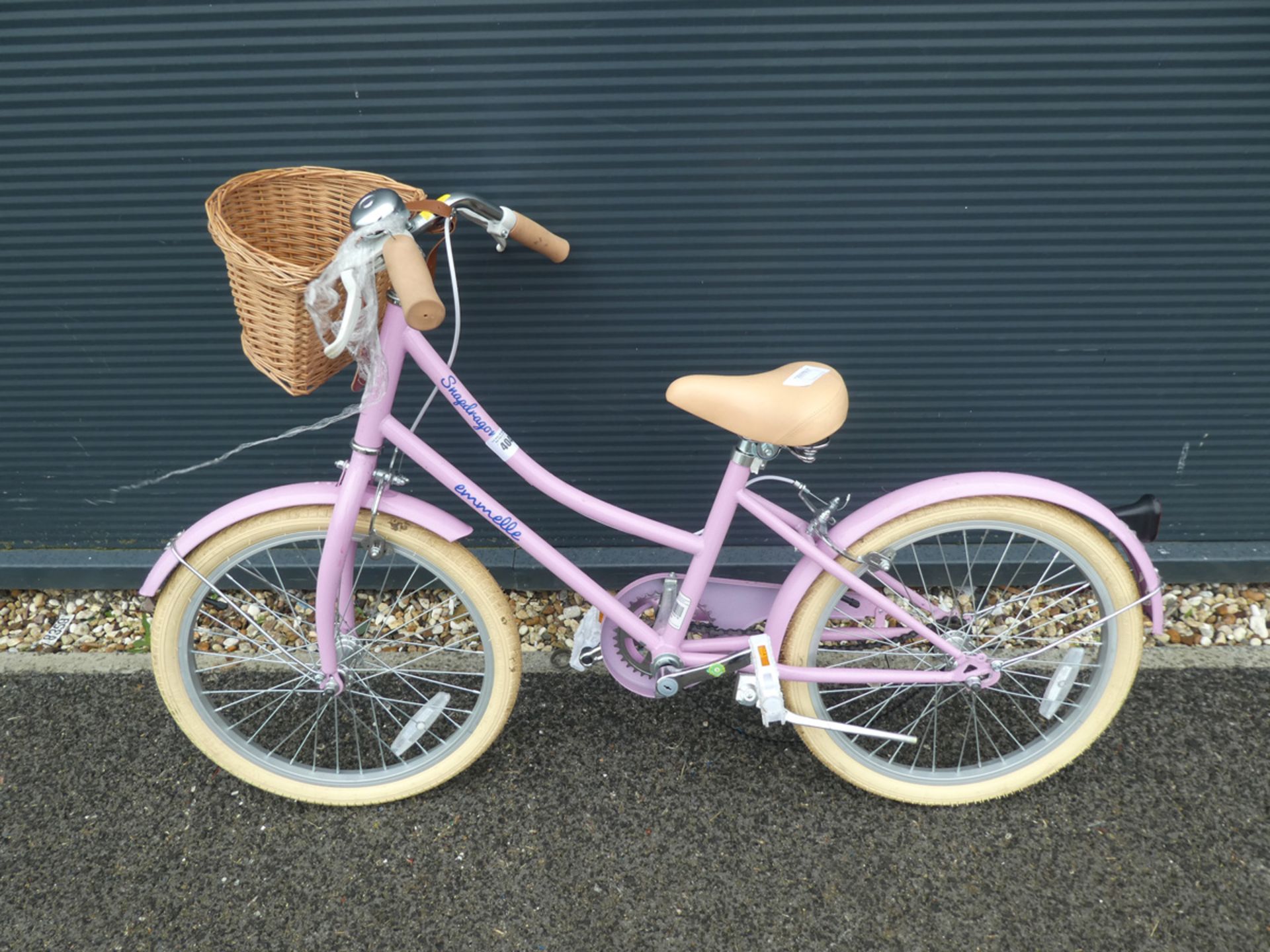 Childs bike in pink