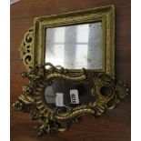 Two small wall mirrors with decorative gilt frames