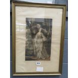 Framed and glazed print of a classical beauty