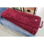 5440 Maroon shagpile carpet