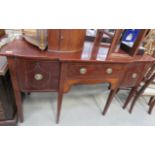 Regency mahogany sideboard with banding