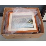 Box containing quantity of village prints