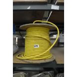 Reel of yellow cable