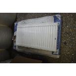2 wall hung radiators in mixed sizes