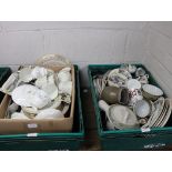 2 crates of mixed ceramics incl. Paragon china
