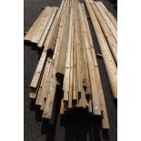 Quantity of mixed sized timber lengths