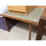 Folding card table