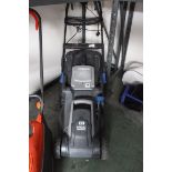 McAllister electric lawnmower with grass box