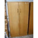 2071 Mid century oak wardrobe