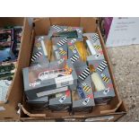 2120 Crate containing Corgi Classics die cast buses and tradesman vehicles