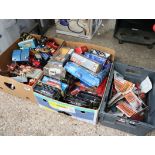 2272 3 boxes of various pre-loved and boxed die cast vehicles