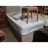Single Divan Health-O-Paedic electric-operated bed with memory foam mattress