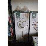 Boxed garden Heart bird feeder