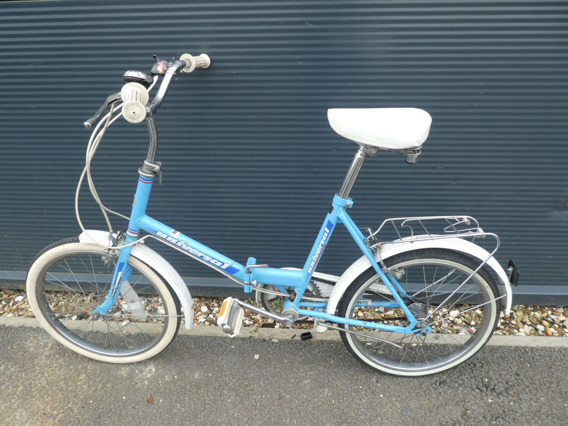 Universal blue foldup bike