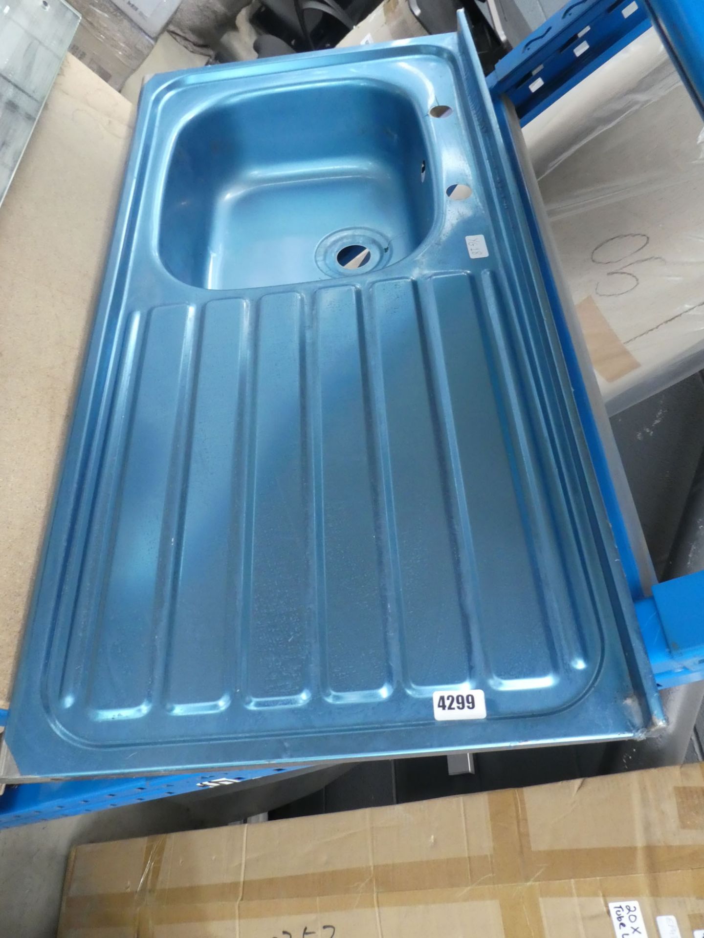 Single bowl stainless steel sink