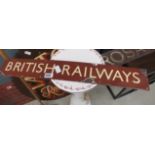 Enamelled sign printed ''British Railways''
