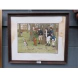 Cecil Aldin print entitled 'Rook Shooting'