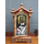 American mantle clock in gothic style case