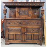 5124 - Oak hall cupboard