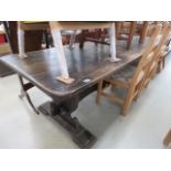 Oak refectory table