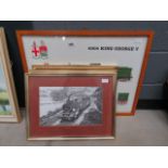 4 steam train related prints