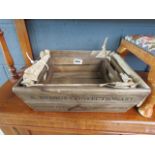 Three wooden trays, printed R Briggs Confectionery