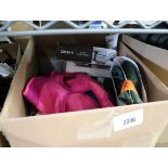 Box of mixed clothing