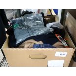 Box of mixed clothing