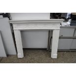 (2491) White painted fire surround