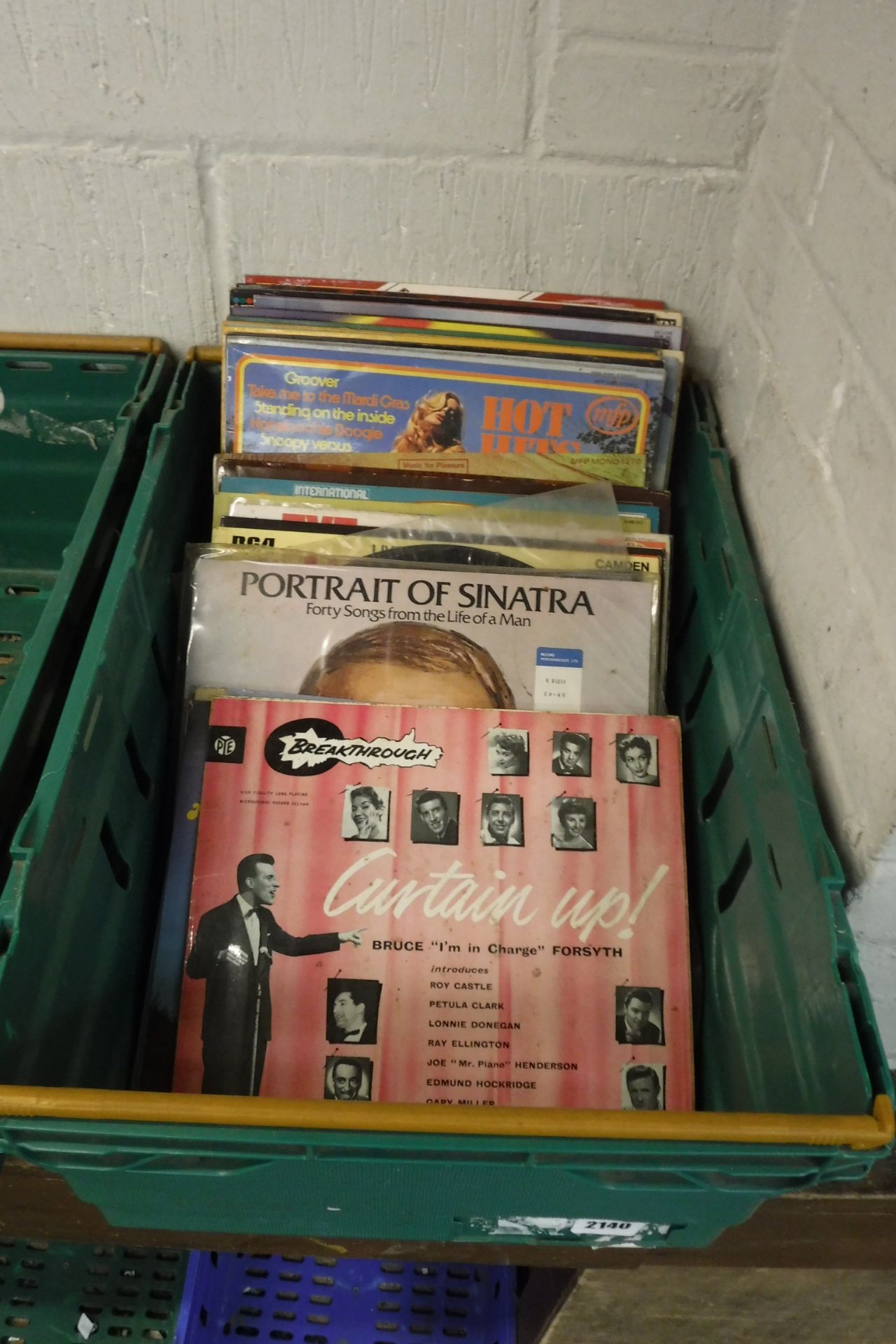 Half crate of records