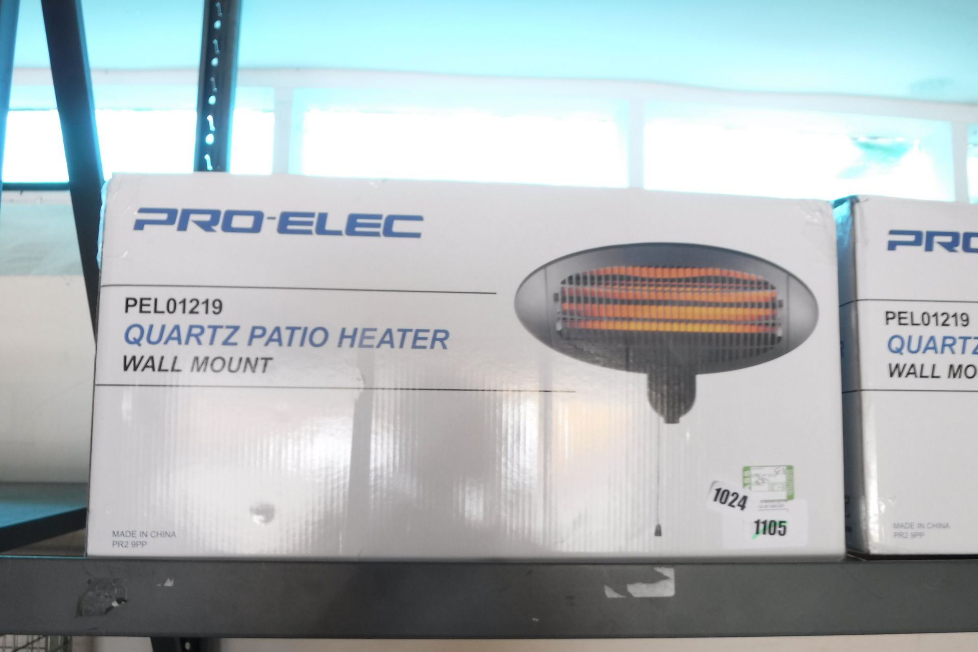 (1105) Pro Elec quartz patio heater