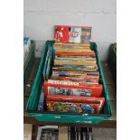 3 crates of childrens annuals and other books