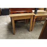 Modern light oak square top kitchen table