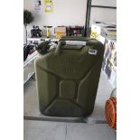 10 gallon green petrol tank