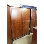 Mahogany effect large Stag wardrobe